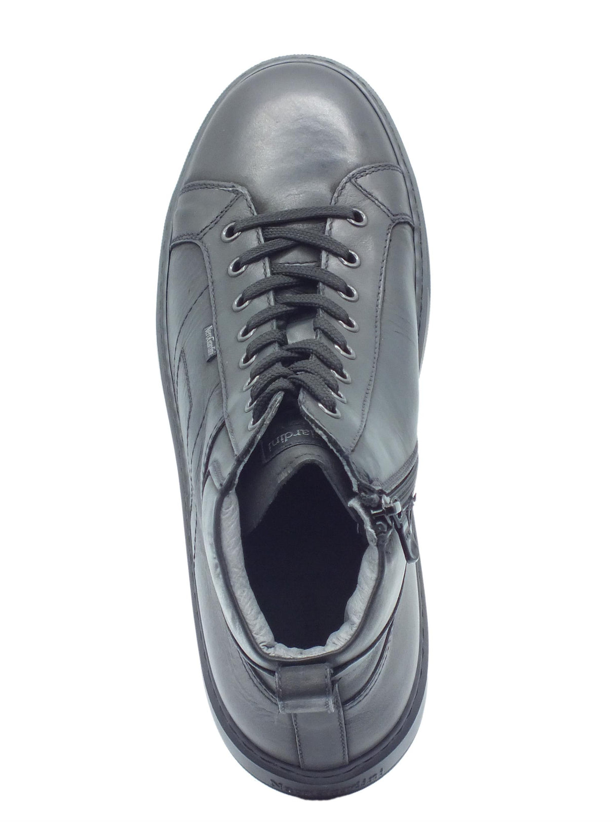 Nero Giardini NeroGiardini I303061U Neopolis Nero Scarponcini per Uomo in pelle con lacci e lampo Nero