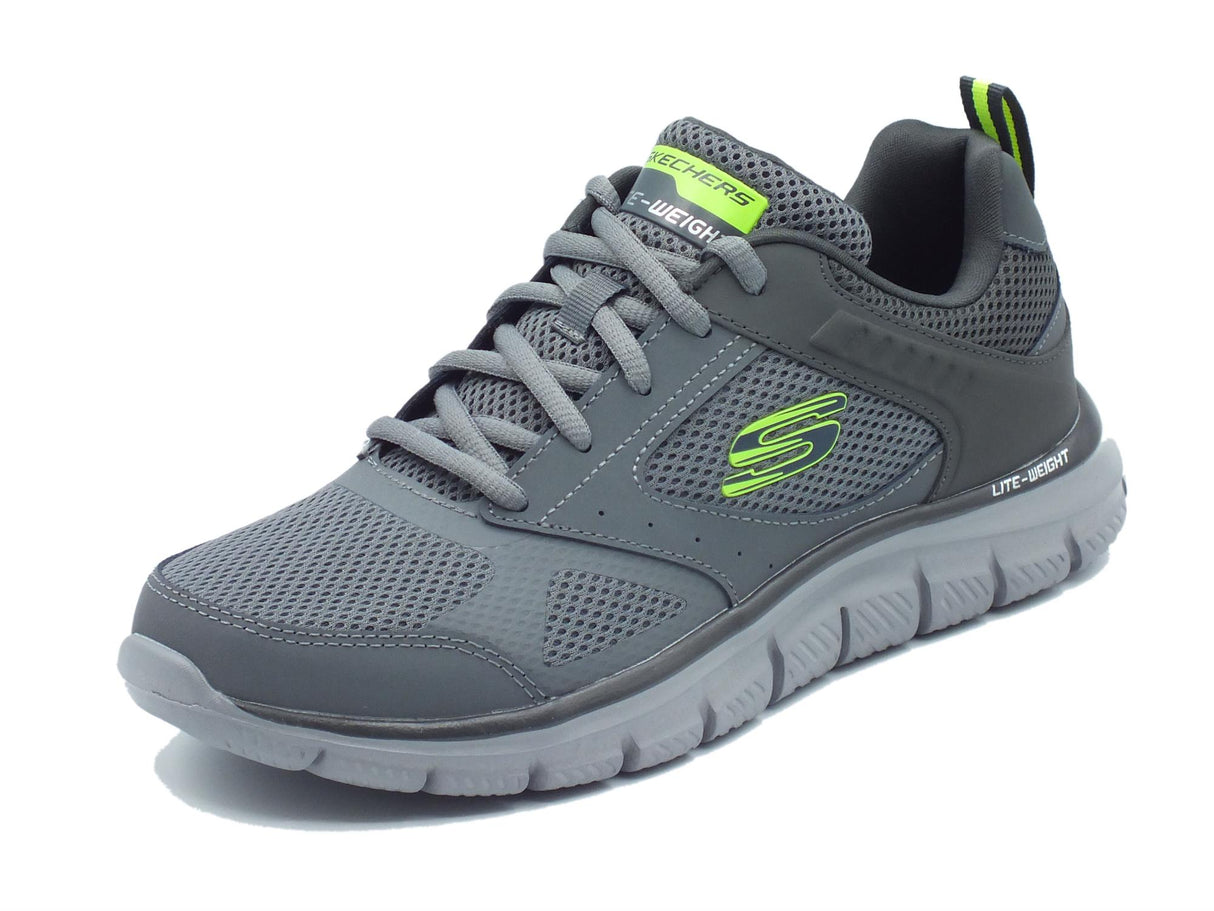 Skechers Skechers Sport 232398 Syntac Charcoal Scarpe sportive per Uomo in tessuto grigio Charcoal