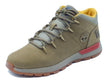 Timberland Timberland 0A61JG Sprint Trekker Mid Olive Nubuk Scarponcini per Uomo in nabuk verde Olive