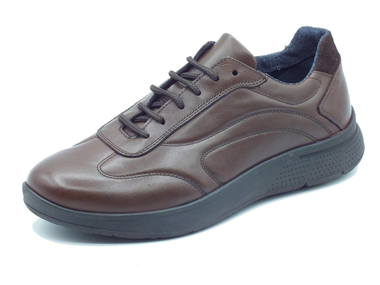Zen Zen 779055 Brown Scarpe Spotive per Uomo in pelle marrone flex light eco friendly memory Marrone