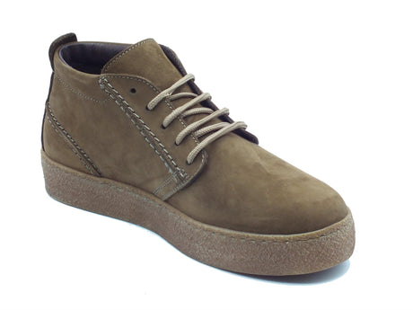 Zen Zen 779071 Castagno Scarponcini per Uomo in nabuk Castagno Toscano