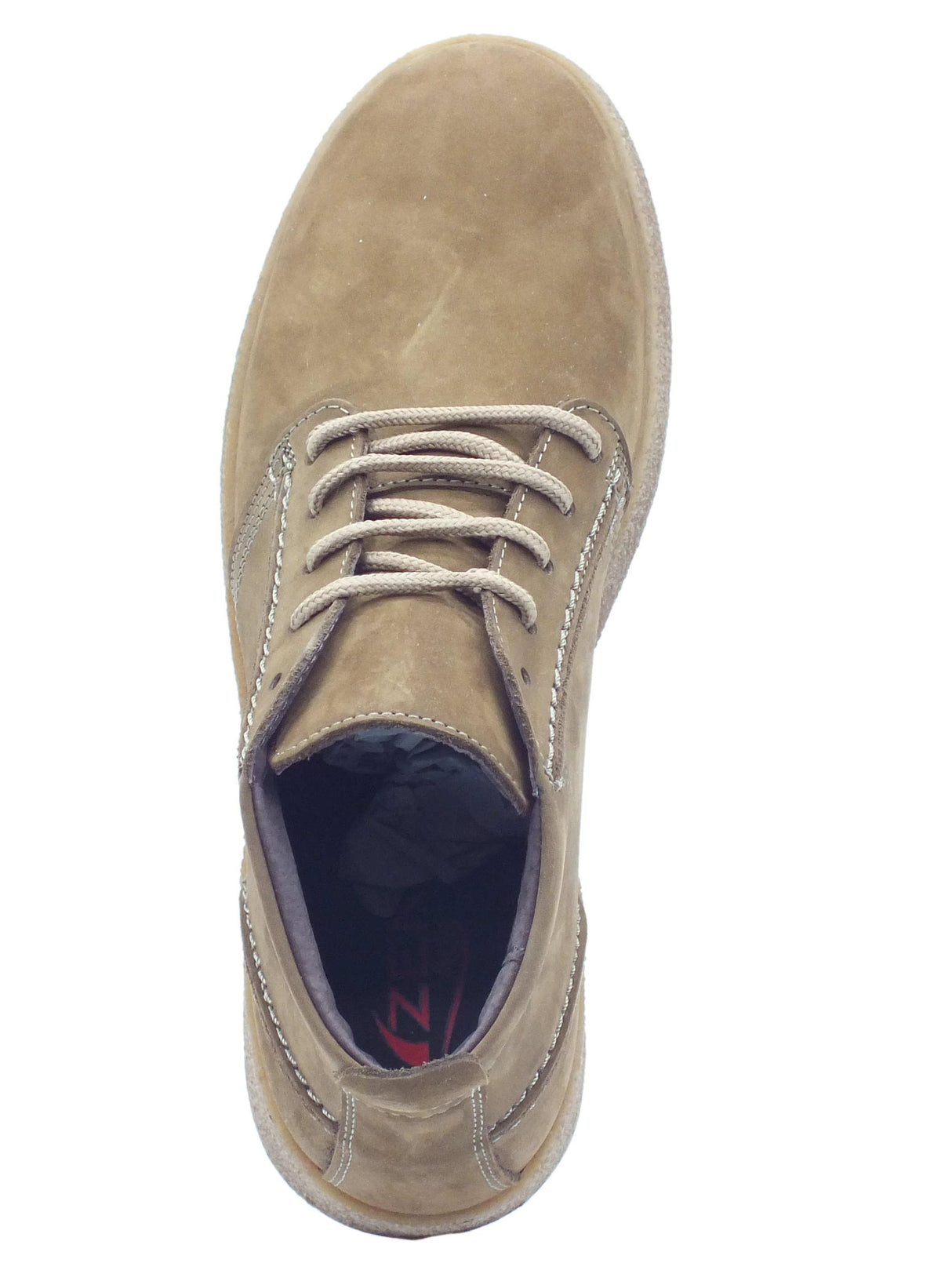 Zen Zen 779071 Castagno Scarponcini per Uomo in nabuk Castagno Toscano