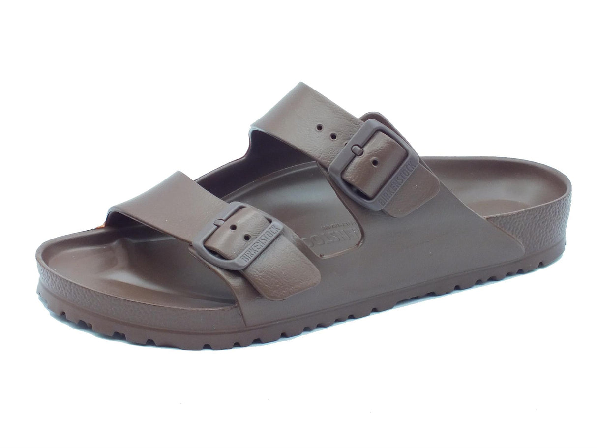 Birkenstock Birkenstock 1027328 Arizona Eva Roast Sandali per uomo in gomma con doppia fibia Roast