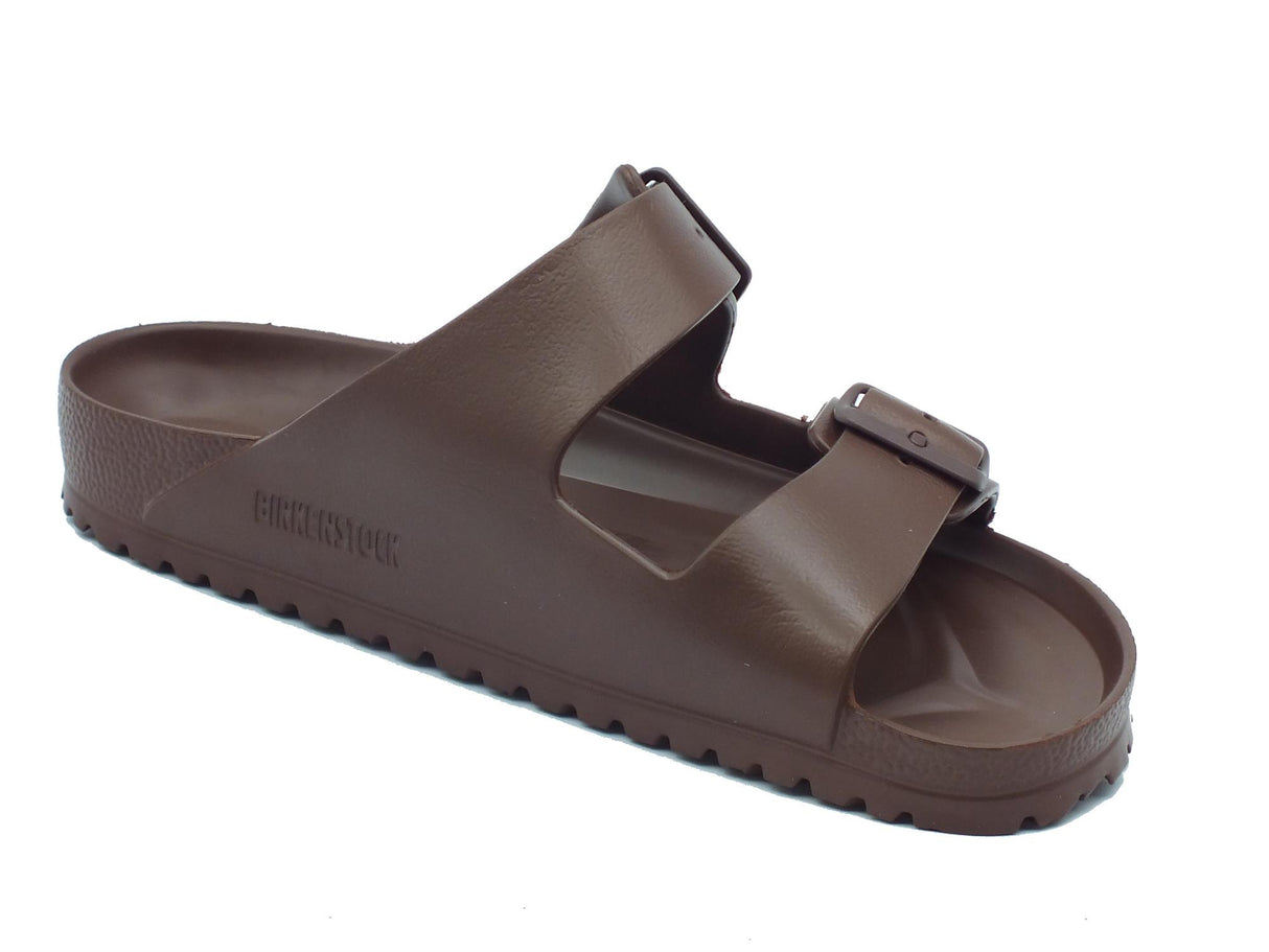Birkenstock Birkenstock 1027328 Arizona Eva Roast Sandali per uomo in gomma con doppia fibia Roast
