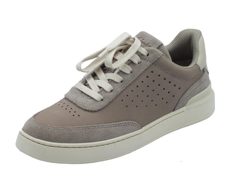 Clarks Clarks Courtlite Run Grey Nubuck Sneakers Sportive per Uomo in nabuk e pelle grigia Grey