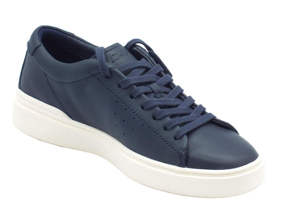 Clarks Clarks Craft Swift Navy Sneakers Sportive per Uomo in pelle Navy