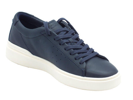 Clarks Clarks Craft Swift Navy Sneakers Sportive per Uomo in pelle Navy