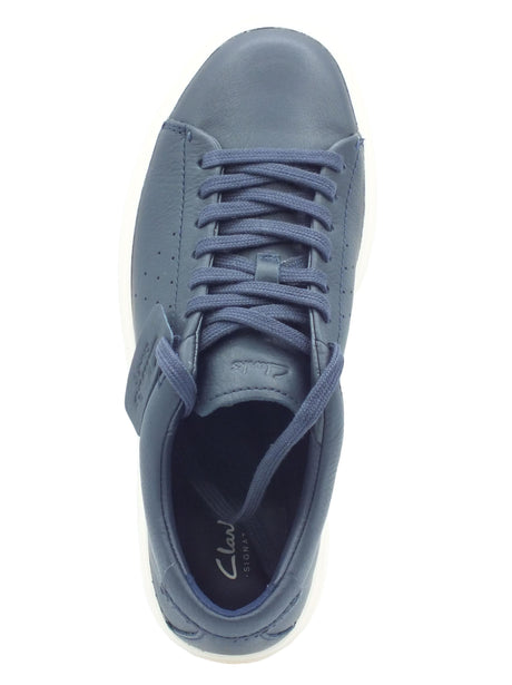 Clarks Clarks Craft Swift Navy Sneakers Sportive per Uomo in pelle Navy
