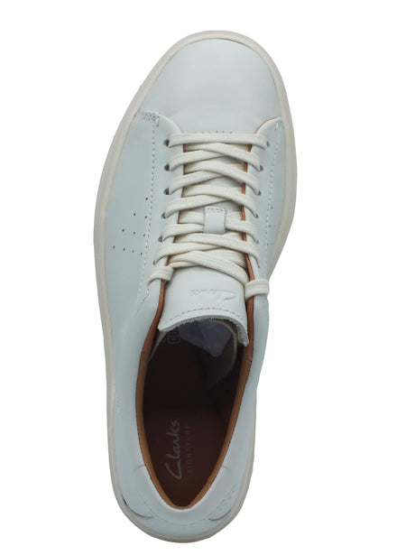 Clarks Clarks Craft Swift White Sneakers Sportive per Uomo in pelle bianca White