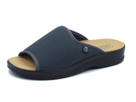Fly Flot FlyFlot S5 214 FB Antracite Pantofole per Uomo in tessuto con sottopiede in pelle Antracite