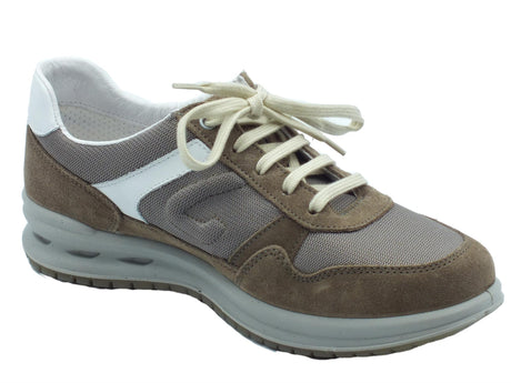 Grisport Grisport Active 43041V62 Fieno Vesuvio Scarpe per Uomo nabuk tessuto marrone fondo antistatico Fieno Vesuvio