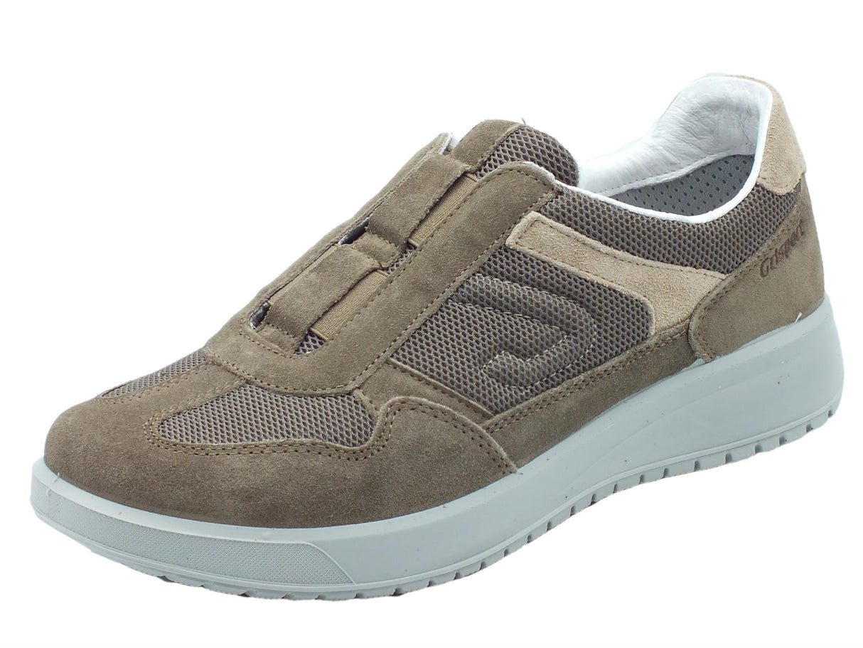 Grisport Grisport Active 43642eV71 Fieno Vesuvio Mocassini per Uomo nabuk tessuto marrone fondo antistatico Fieno Vesuvio