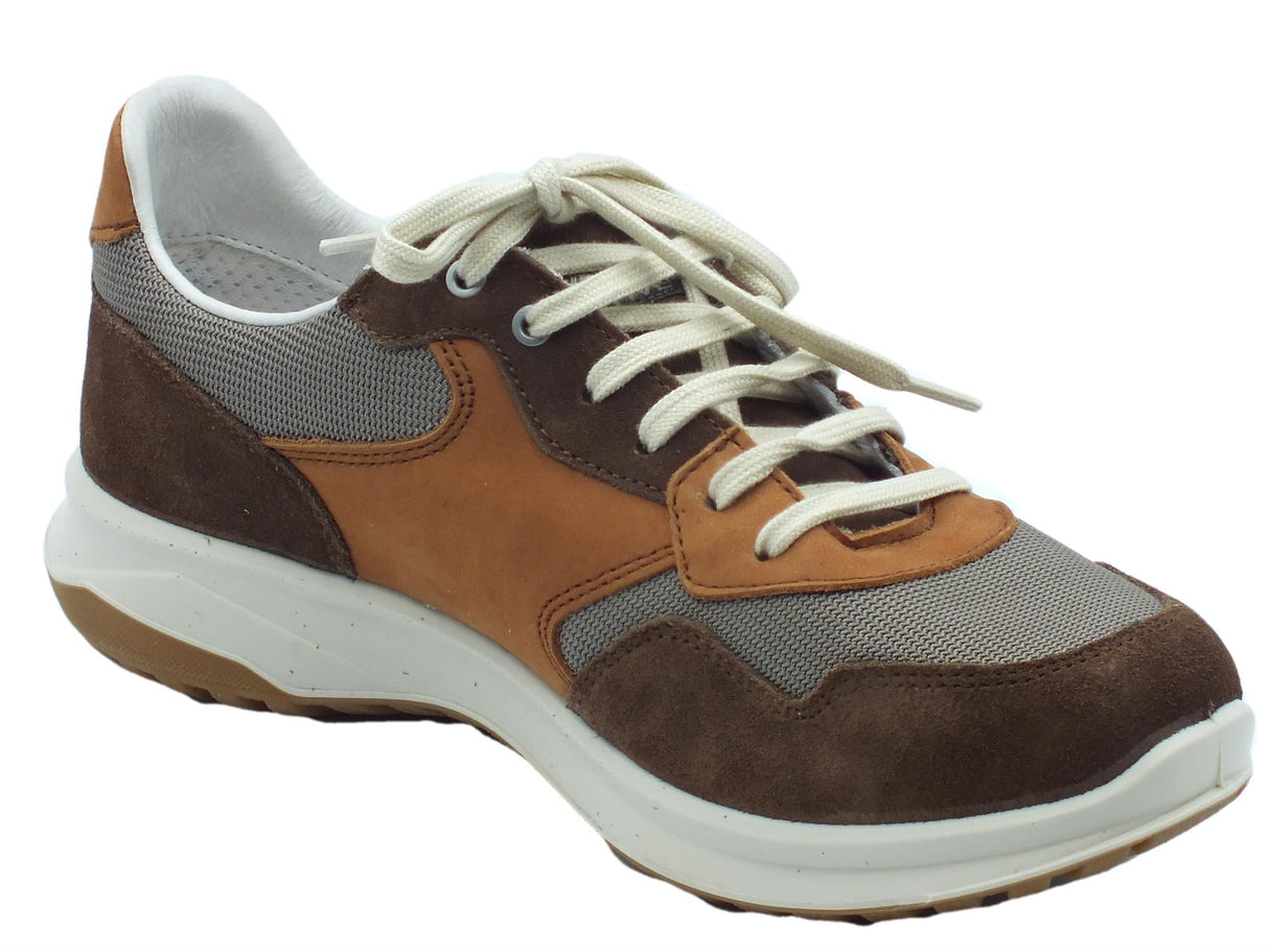 Grisport Grisport Active 44121V18 Marrone Scuro Vesuvio Scarpe per Uomo nabuk tessuto fondo antistatico Marrone Scuro Vesuvio