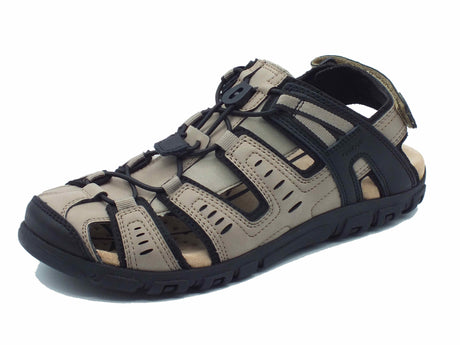 Geox Geox Sandali Uomo U4524C Strada Lt Taupe sintetico beige Taupe