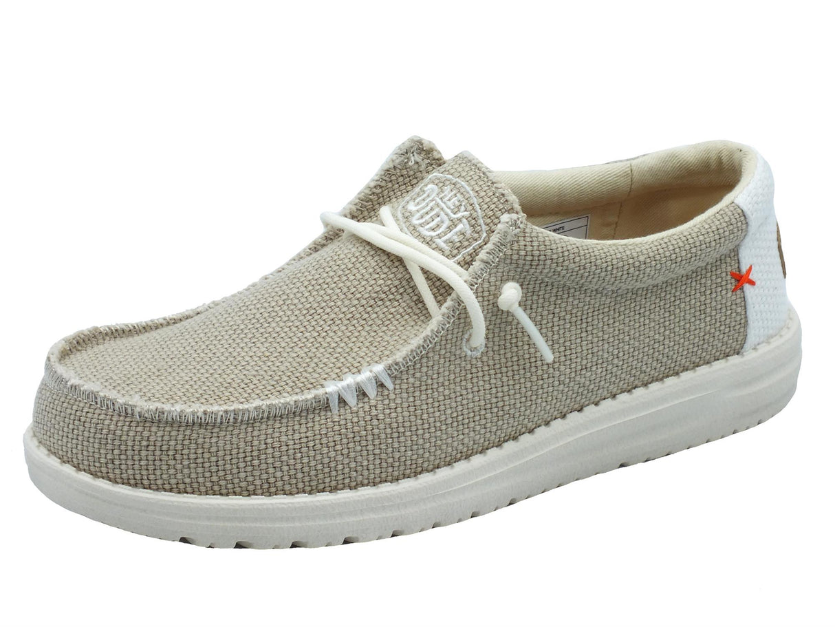 Hey Dude Hey Dude Scarpe Uomo 40003 Wally Braided Off White sintetico bianco Off White