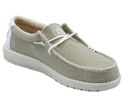 Hey Dude Hey Dude Scarpe Uomo 40003 Wally Braided Off White sintetico bianco Off White