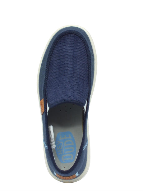 Hey Dude HeyDude 40726 Sunapee M Coastline Navy Mocassini per Uomo in tessuto blu Navy