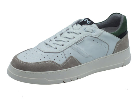 Nero Giardini NeroGiardini E302873U Colorado Nuvola Bianco Sneakers Sportive per Uomo in nabuk e pelle Bianco
