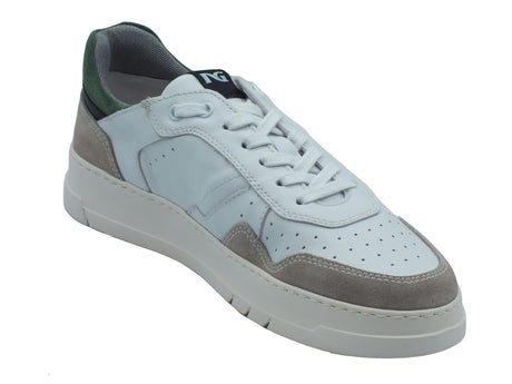 Nero Giardini NeroGiardini E302873U Colorado Nuvola Bianco Sneakers Sportive per Uomo in nabuk e pelle Bianco