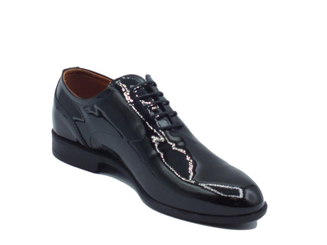 Nero Giardini NeroGiardini E400120UE Vernice Nero Scarpe Eleganti da cerimonia per Uomo in vernice con lacci Nero