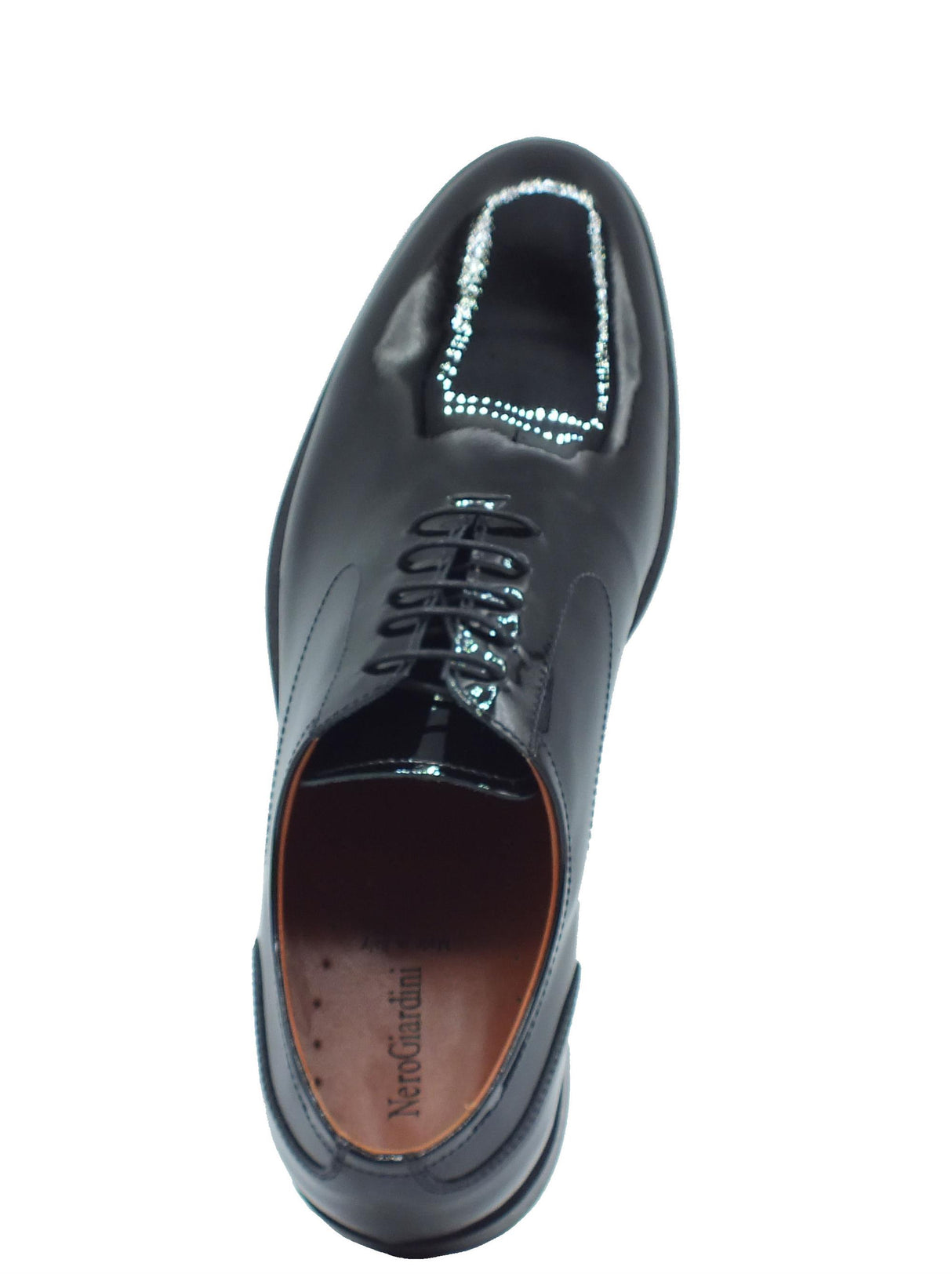 Nero Giardini NeroGiardini E400120UE Vernice Nero Scarpe Eleganti da cerimonia per Uomo in vernice con lacci Nero