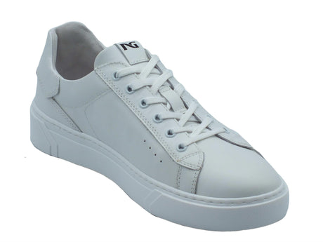 Nero Giardini NeroGiardini E400240U Sparta Bianca Sneakers Sportive per Uomo in pelle con lacci bianco