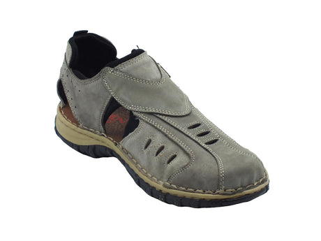 Zen Zen 874253 Grafite Birch Nero Sandali tecnici per Uomo in nabuk grigio con chiusura a strappo Grafite Birch Nero