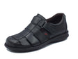 Zen Zen 877807 Nero Sandali per Uomo in pelle nera con chiusura a strappo Nero