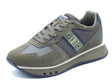 Blauer USA Blauer USA F4TOKYO01 Military Green Sneakers Sportive per Uomo in pelle e tessuto Military Green