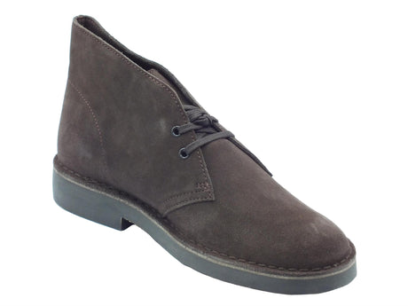 Clarks Clarks Desert Bt Evo Dark Brown Suede Polacchine classiche per Uomo in camoscio testa di moro Brown