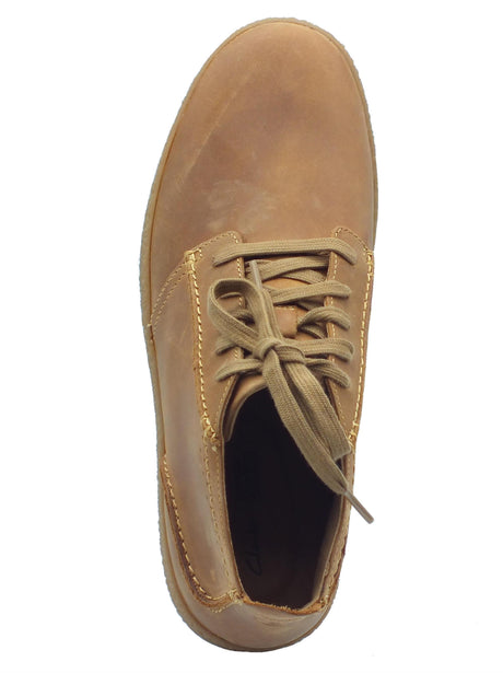 Clarks Clarks Streethill Dark Tan Lea Scarponcini per Uomo in pelle tanganica Dark Tan Lea