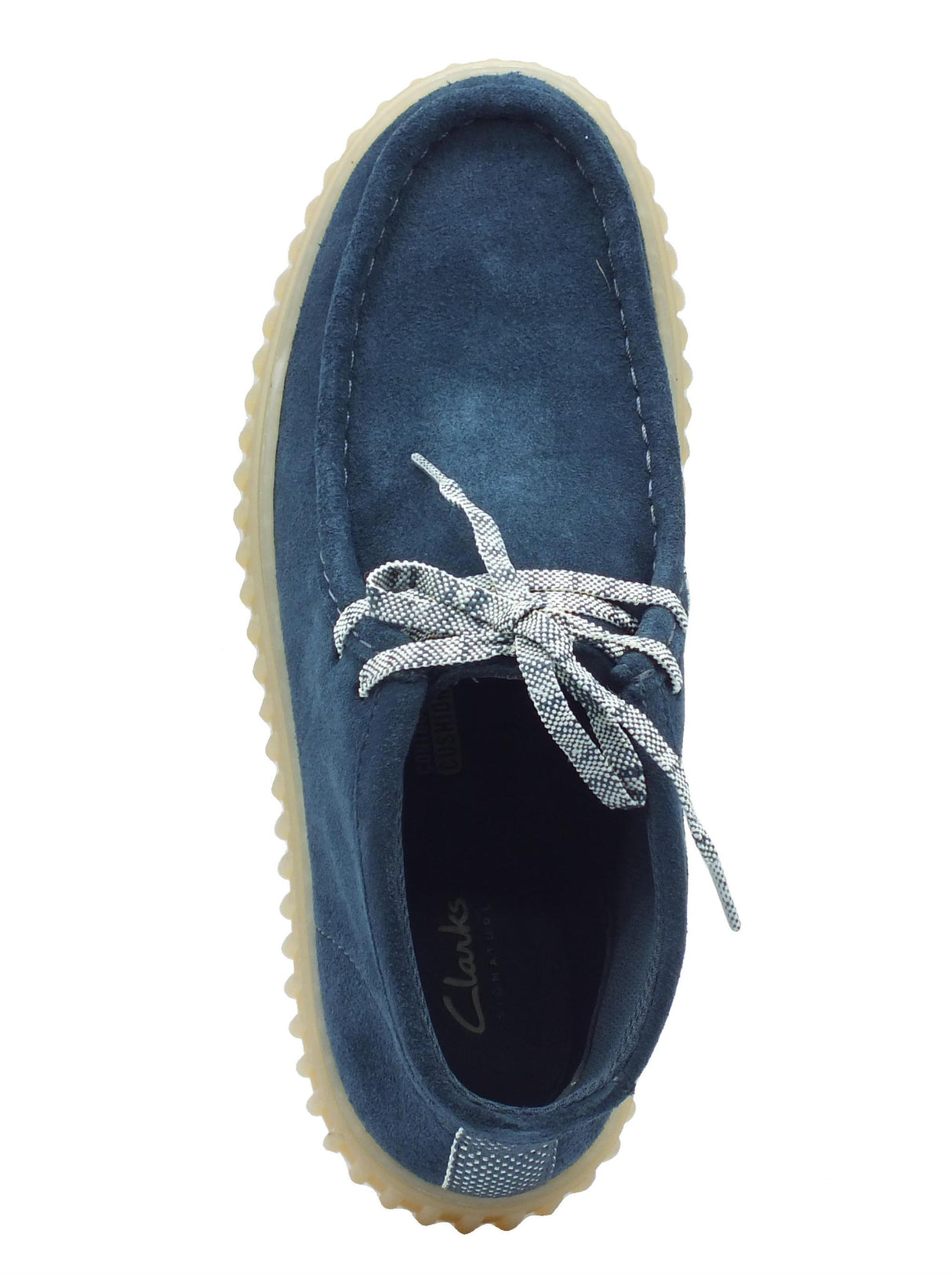 Clarks Clarks Torhill Moss Blue Suede Scarponcini per Uomo in nabuk blu Blue Suede