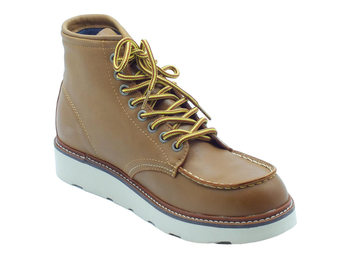 Docksteps Docksteps DSE106108 Oakland Yellow Scarponcini per Uomo in pelle beige Yellow