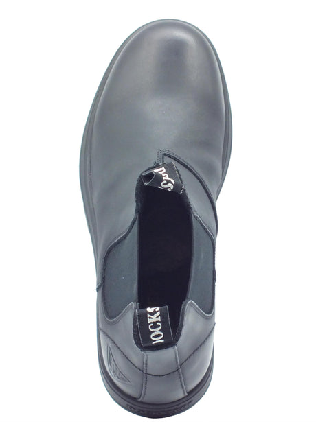 Docksteps Docksteps DSM130215 Jasper Black Scarponcini Beatles per Uomo in pelle nera Black