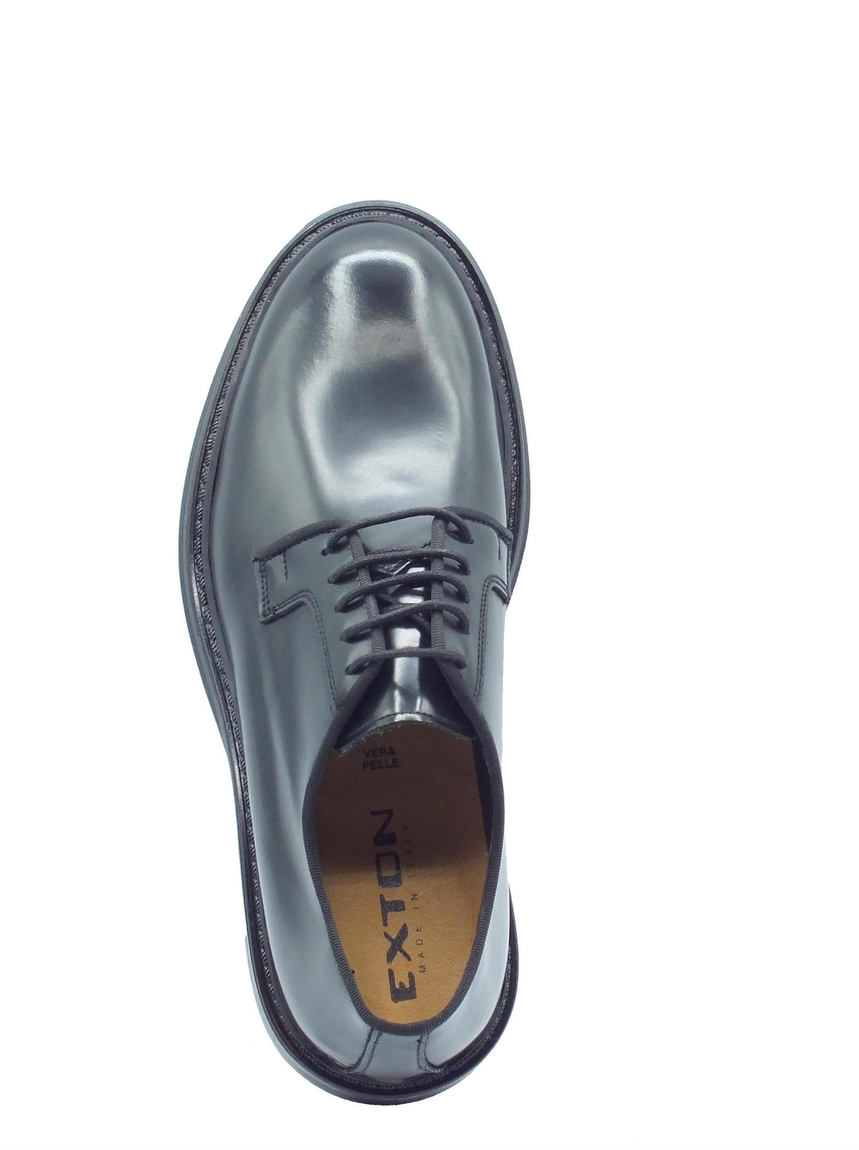 Exton Exton 278 Abrasivato Nero Scarpe Eleganti per Uomo in pelle Nero