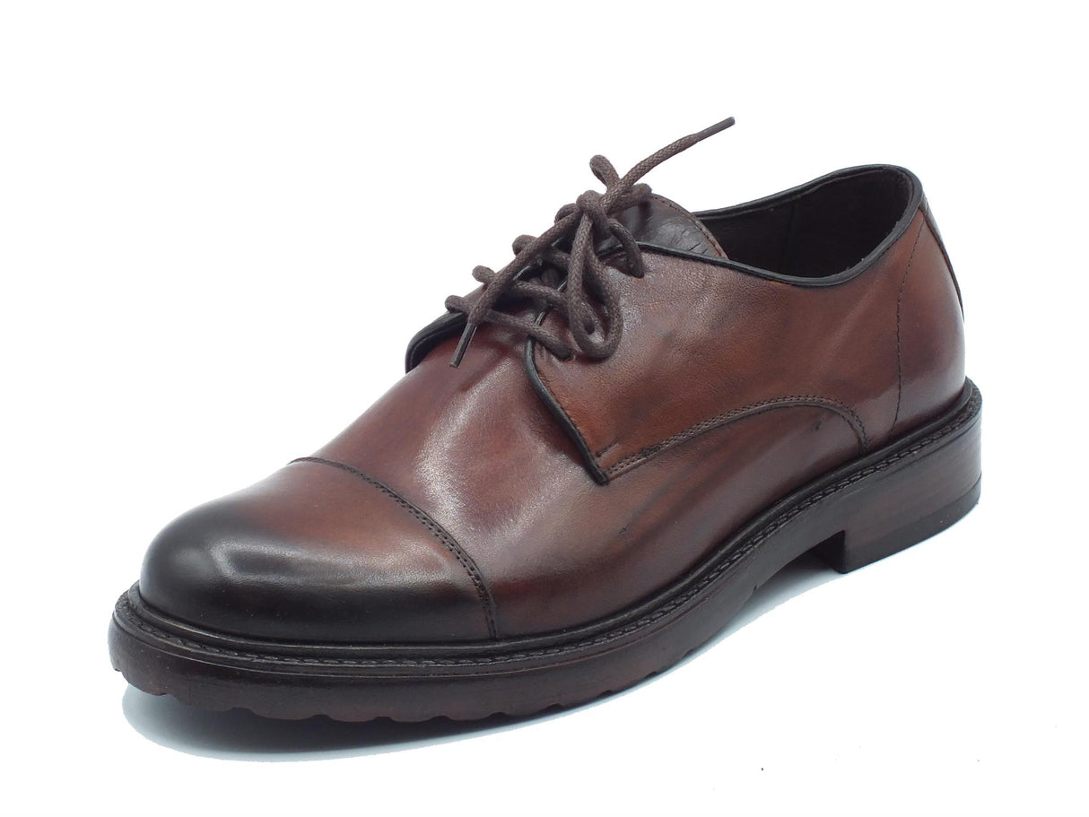 Exton Exton 9822 Soft Legno Scarpe Eleganti per Uomo in pelle testa di moro Legno