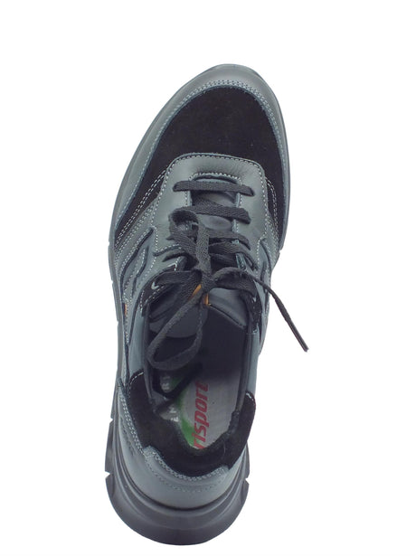 Grisport Grisport 44500T10 Nero Touch Scarponcini per Uomo in pelle e nabuk Nero Touch