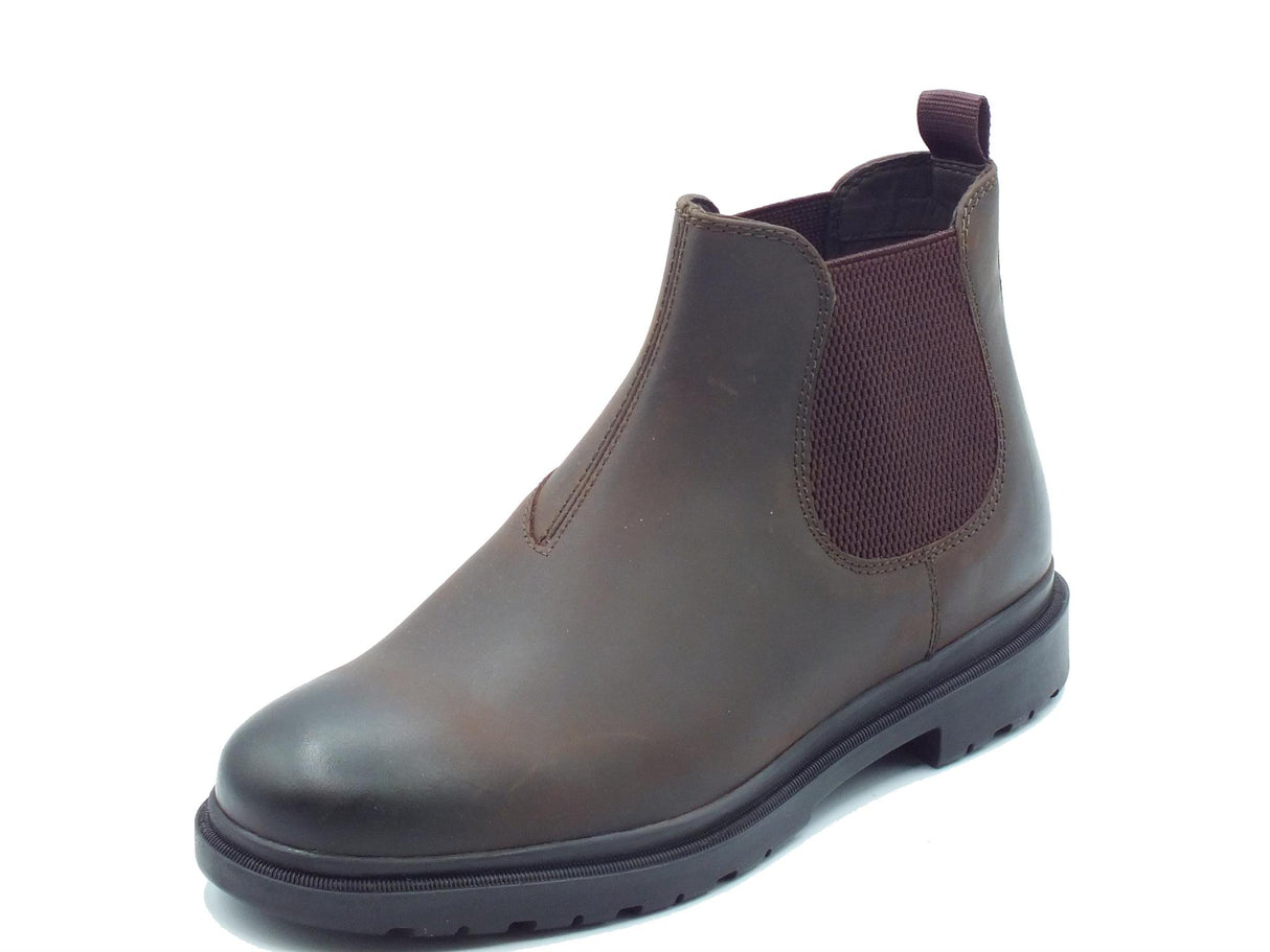 Geox Geox U16DDA Andalo Coffee Bordeaux Scarponcini Beatles per Uomo in pelle e tessuto testa di moro Coffee Bordeaux