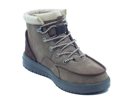 Hey Dude HeyDude 40189 Bradley Boot Leather Brown Scarponcini per Uomo in pelle marrone Brown