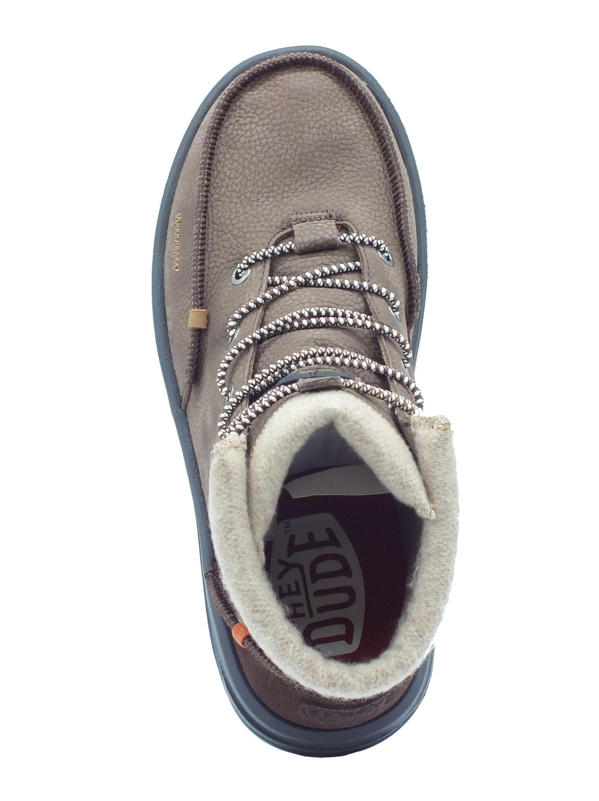 Hey Dude HeyDude 40189 Bradley Boot Leather Brown Scarponcini per Uomo in pelle marrone Brown