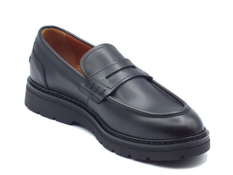 Nero Giardini NeroGiardini I400360U Ilcea Nero Mocassini Eleganti per Uomo in pelle modello classico Nero