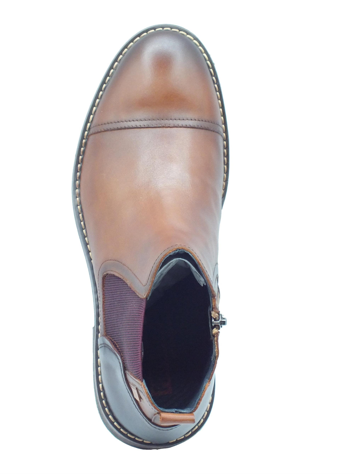 Pikolinos Pikolinos 8022C1 York Cuero Scarponcini Beatles per Uomo in pelle cuoio con lampo Cuero