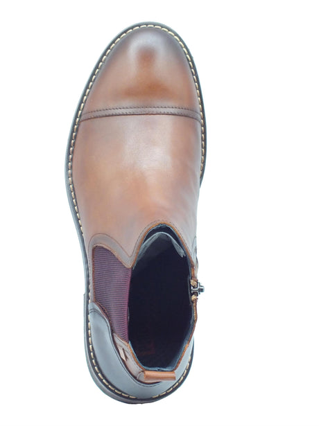 Pikolinos Pikolinos 8022C1 York Cuero Scarponcini Beatles per Uomo in pelle cuoio con lampo Cuero