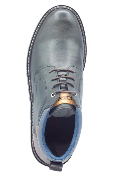 Pikolinos Pikolinos 8181C1 Berna Black Scarpe per Uomo in pelle con lacci Black