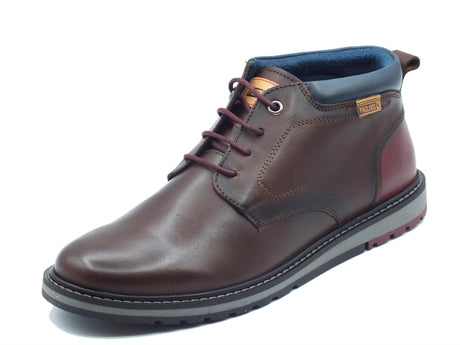 Pikolinos Pikolinos 8181C1 Berna Olmo Scarpe per Uomo in pelle testa di moro con lacci Olmo