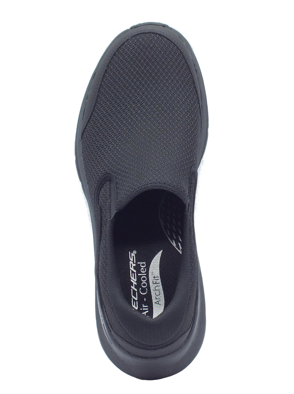 Skechers Skechers Arch Fit 232706 Vallo Black Mocassini per Uomo in tessuto Black