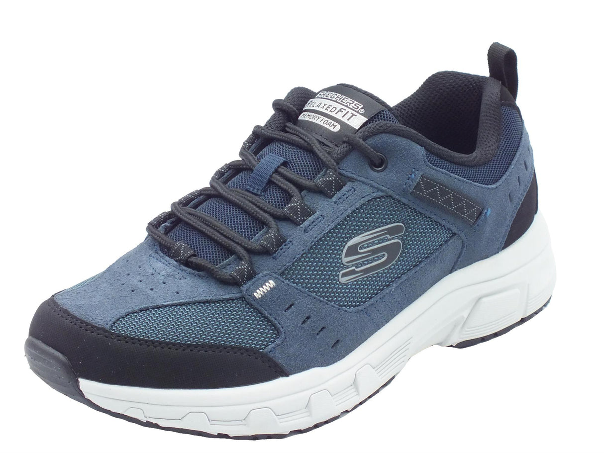 Skechers Skechers 51893 Oak Canyon Navy Scarpe Sportive per Uomo in nabuk e tessuto blu Navy