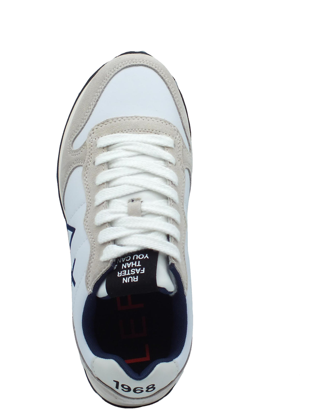 SUN68 SUN68 Z44104 Tom Classic Bianco Scarpe Sportive per Uomo in nabuk e tessuto Bianco