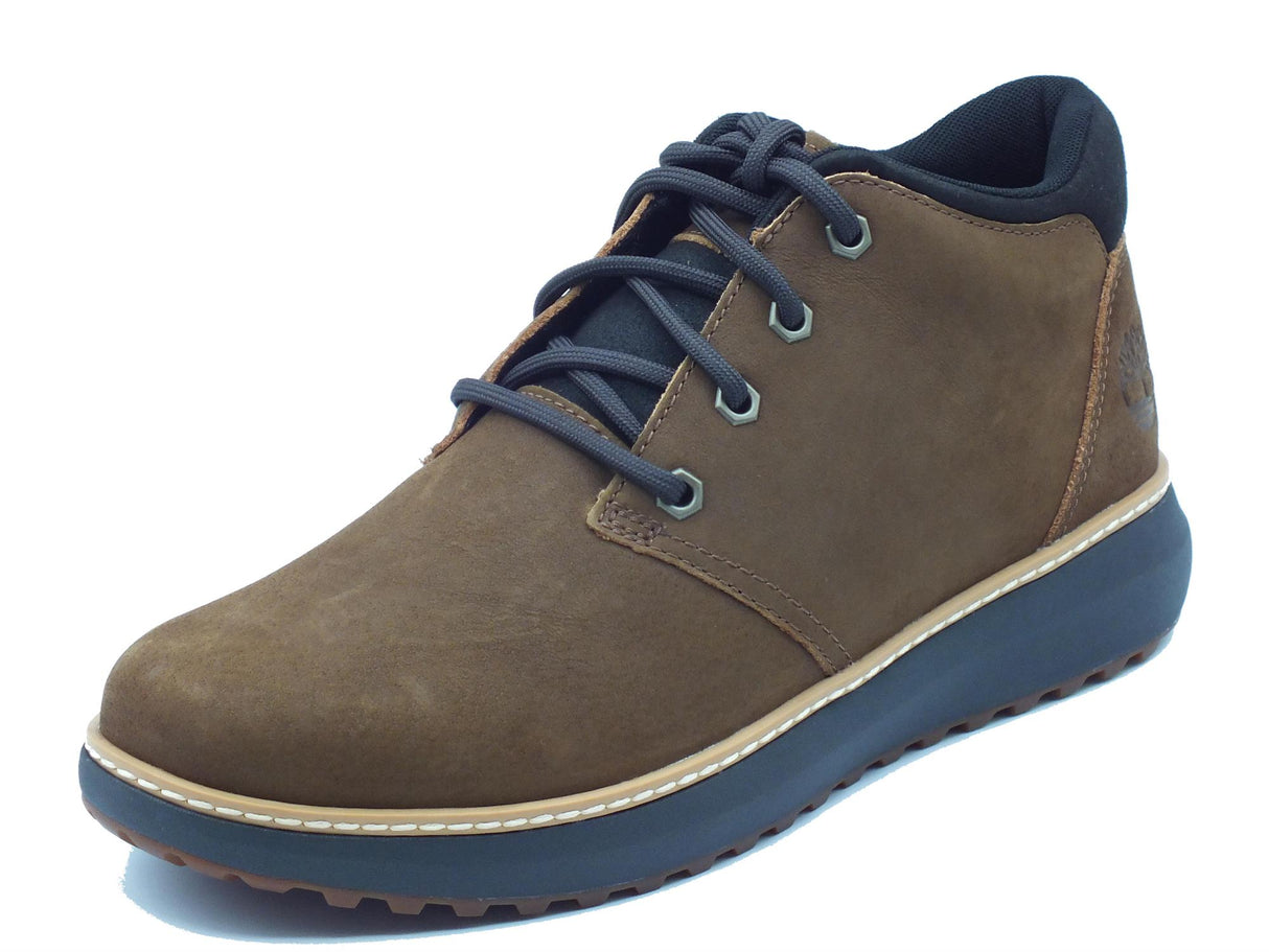 Timberland Timberland 0A69Q5 Hudson Road Dark Brown Scarponcini per Uomo in pelle ingrassata marrone Dark Brown