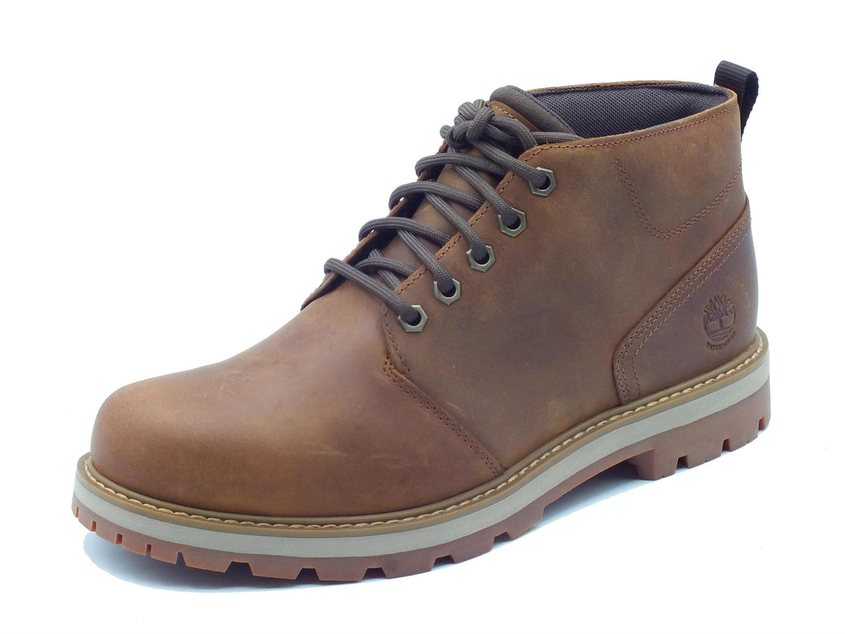 Timberland Timberland 0A69TW Britton Road Rust Full Grain Scarponcini Waterproof Uomo pelle ingrassata marrone Rust Full Grain